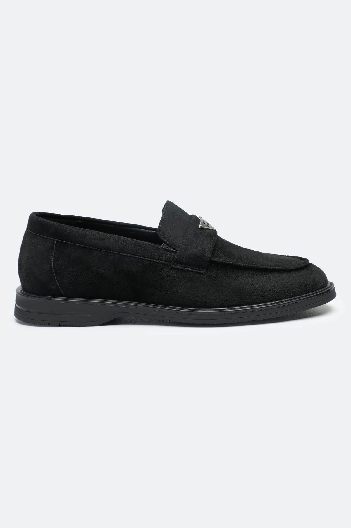 Black Suede Formal Moccasins