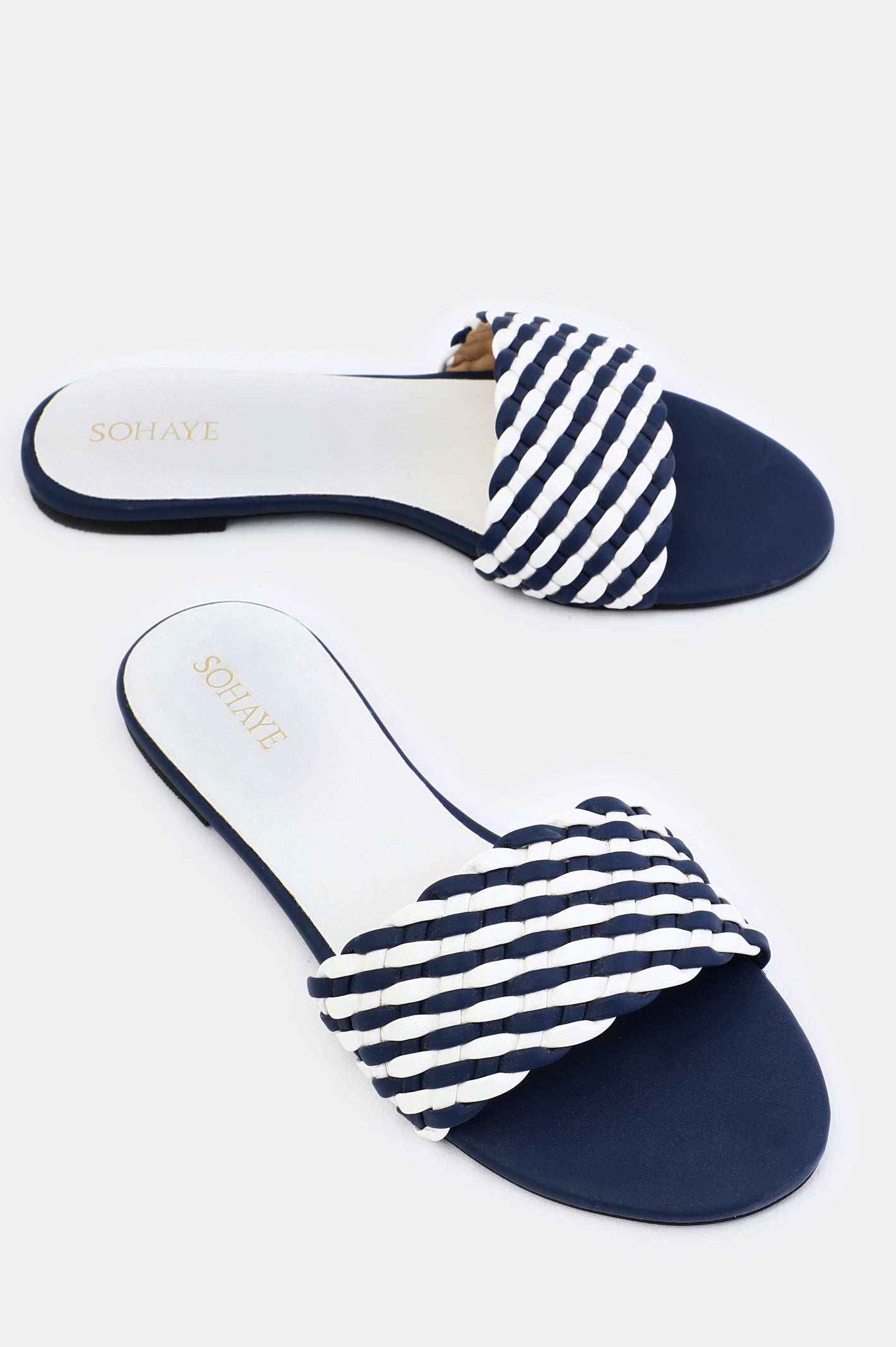 Sohaye Slippers for Women's SKU: FWSL016-BLUE From French Emporio By Diners