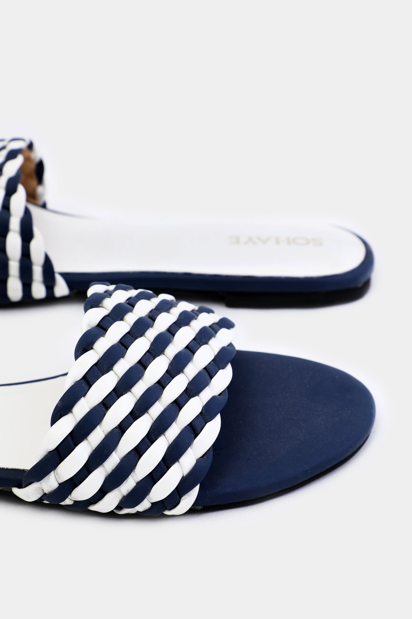 Sohaye Slippers for Women's SKU: FWSL016-BLUE From French Emporio By Diners