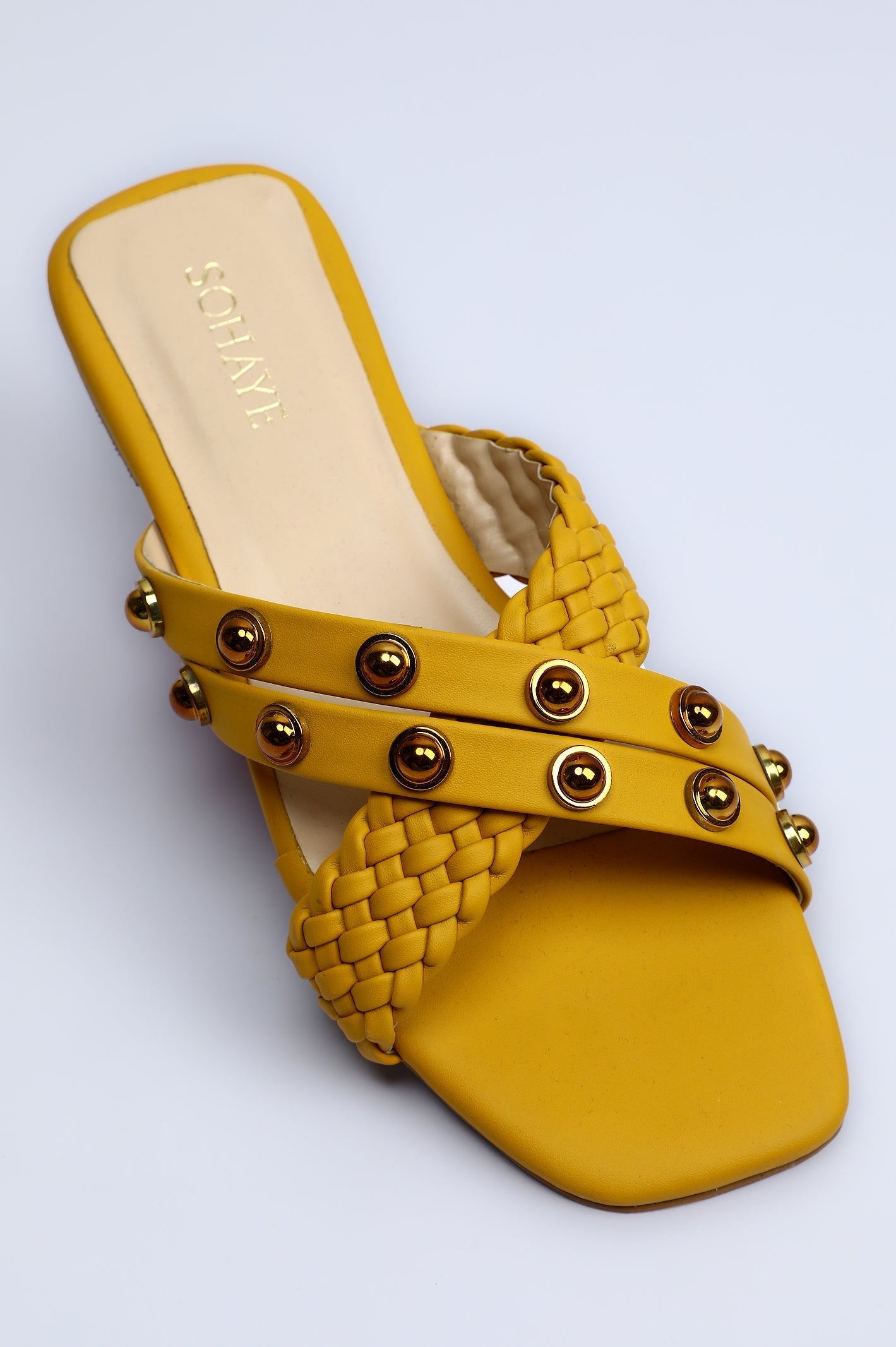 Sohaye Slippers for Women's SKU: FWSL018-MUSTERD - Diners