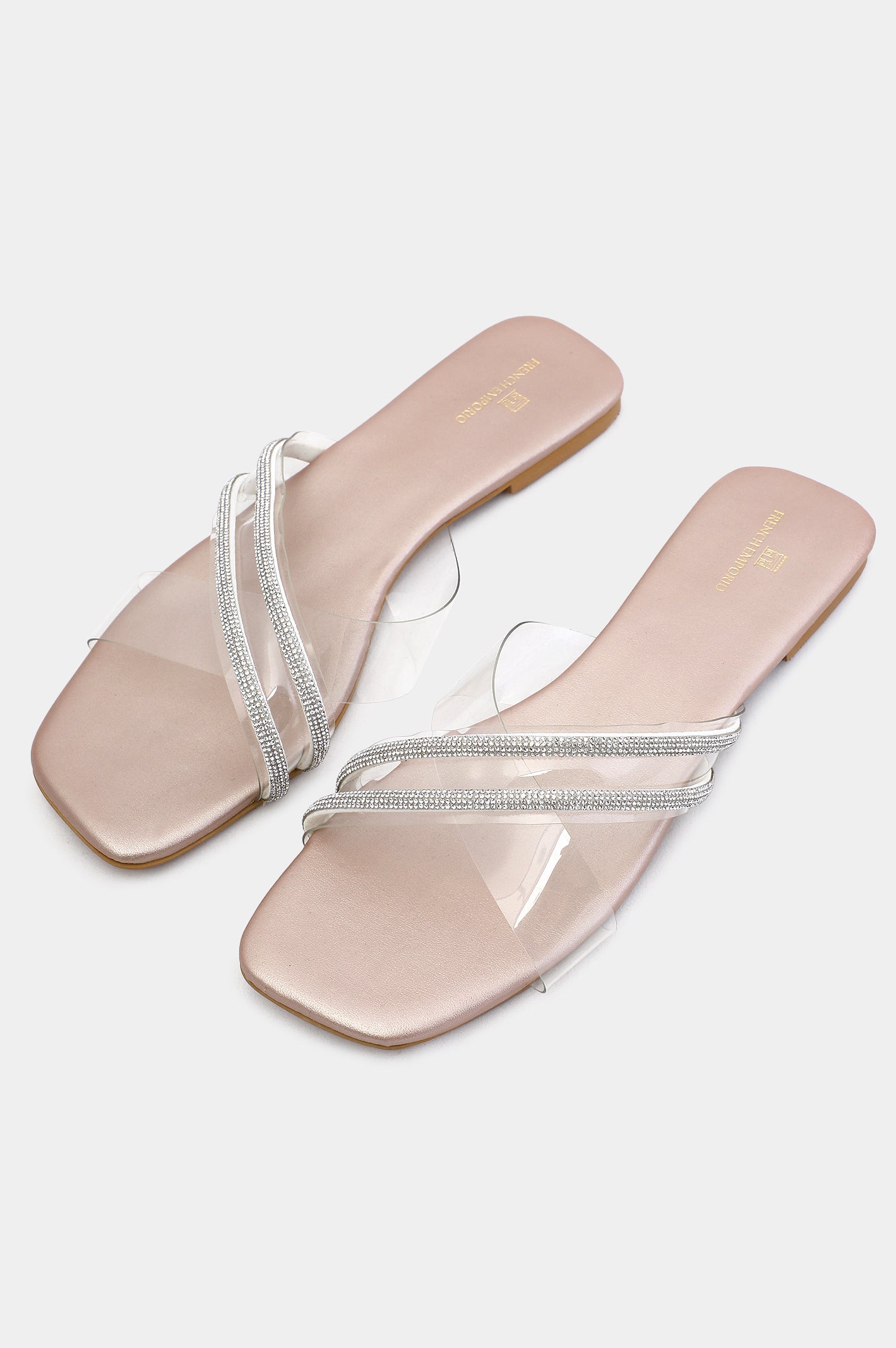 Peach Ladies Casual Slippers From French Emporio By Diners