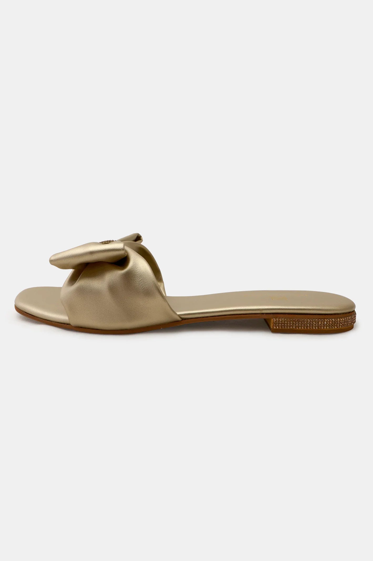 Golden Ladies Casual Slippers From French Emporio By Diners