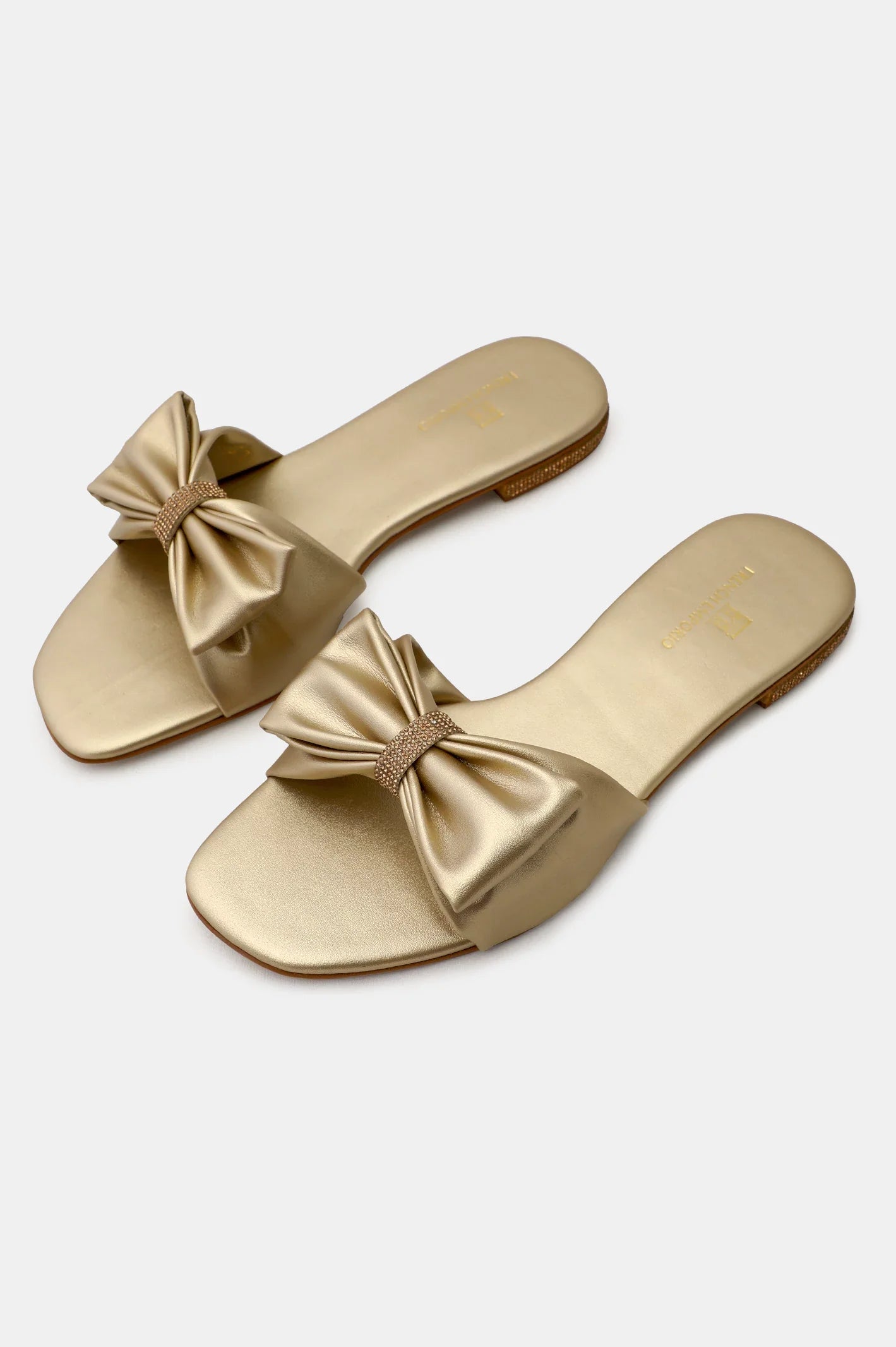 Golden Ladies Casual Slippers From French Emporio By Diners