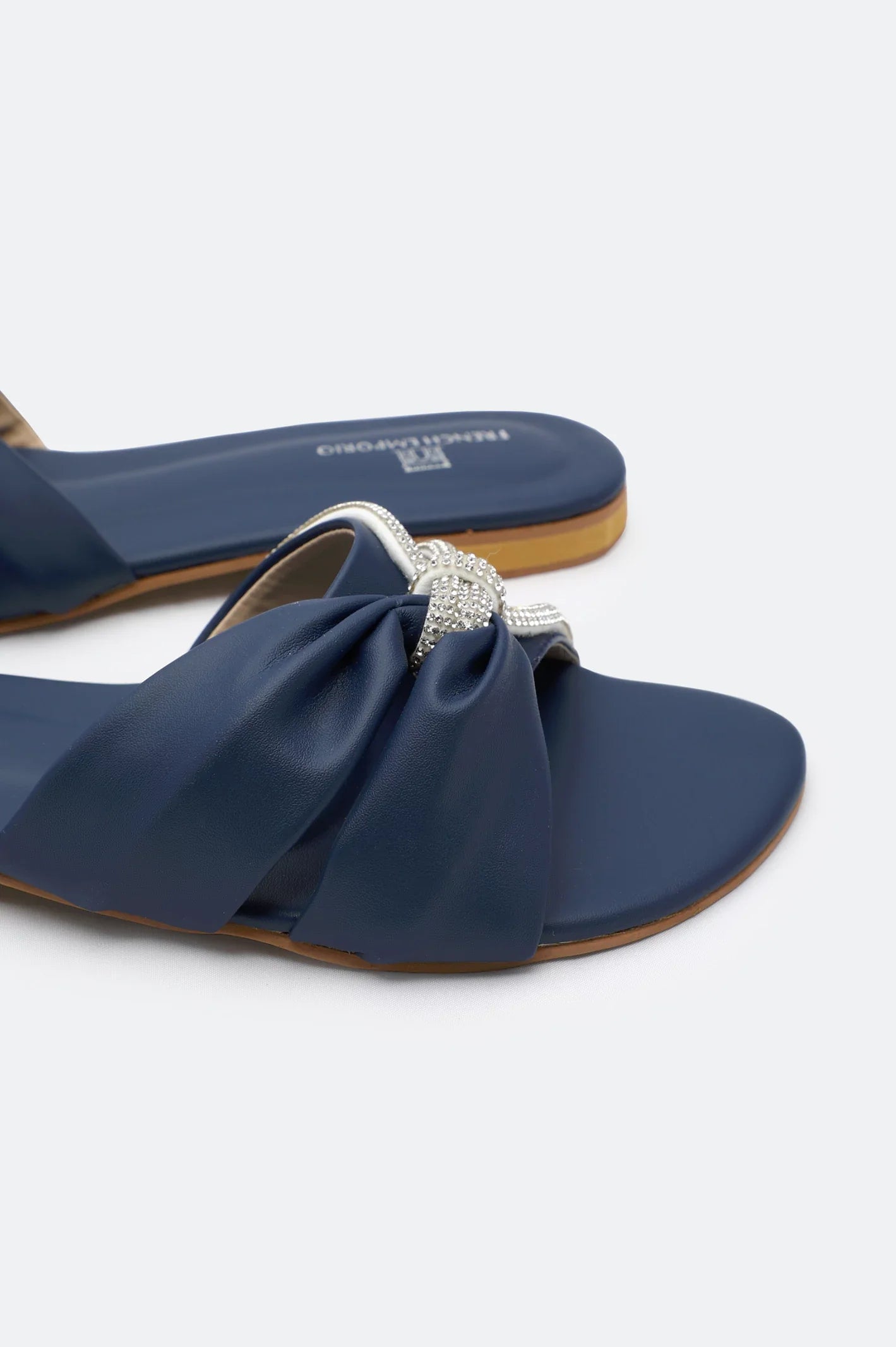 Navy Blue Ladies Casual Slippers