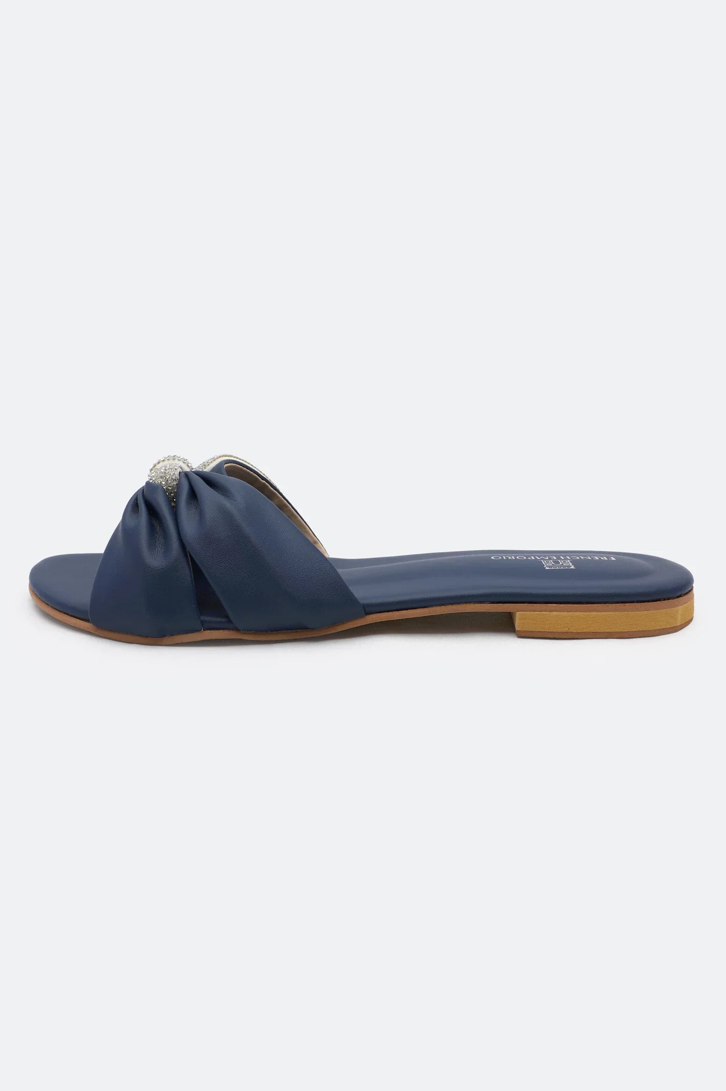 Navy Blue Ladies Casual Slippers