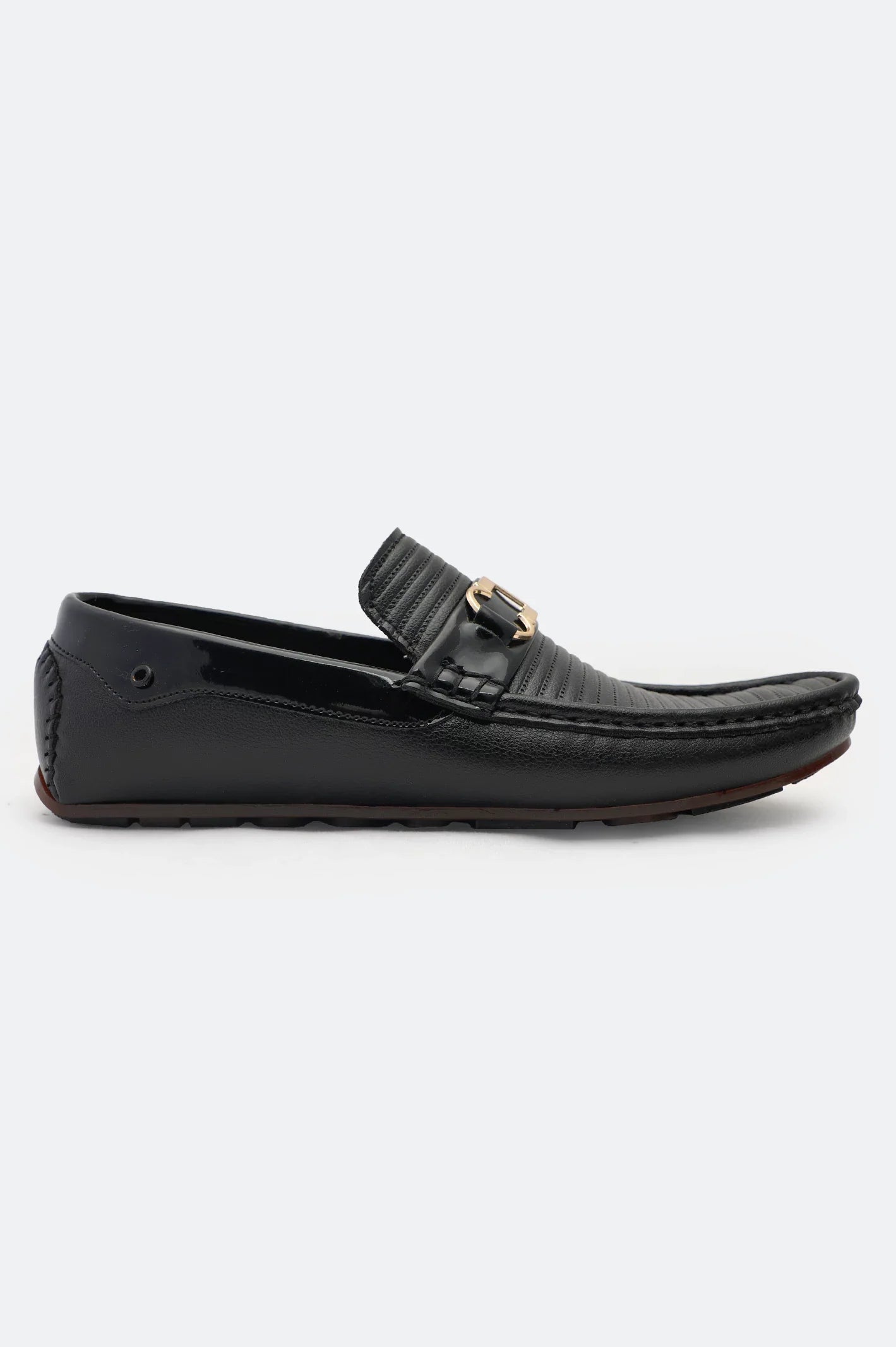 Black Moccasins Casual Shoes