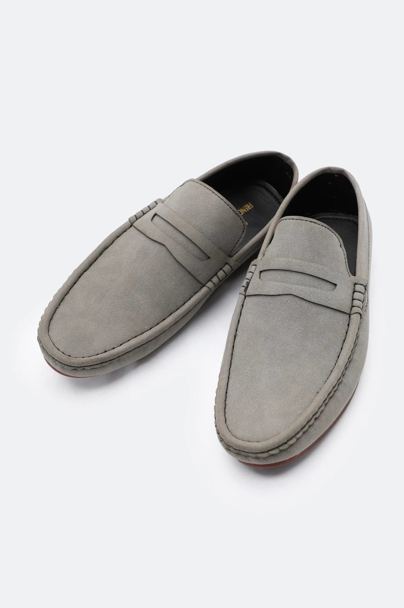 Grey Moccasins Casual Shoes