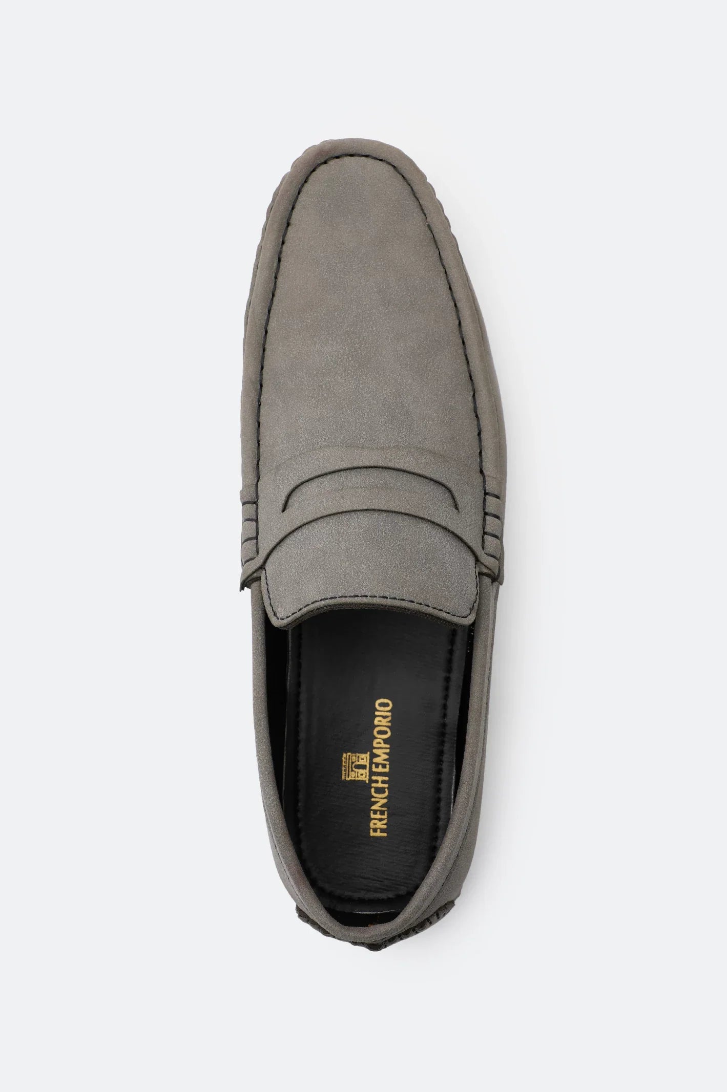 Grey Moccasins Casual Shoes