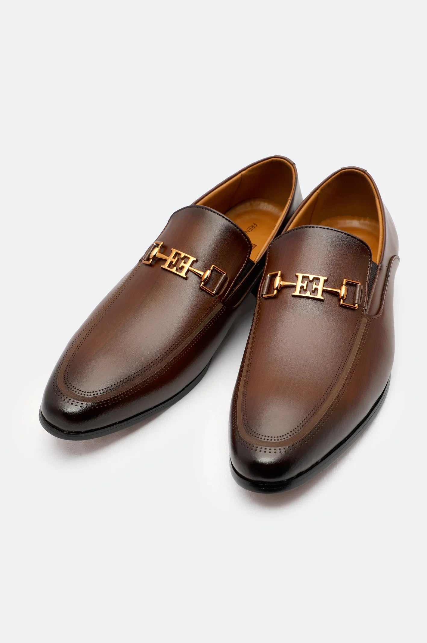 Brown Formal Mocassins Shoes Premium Shoes From French Emporio By Diners