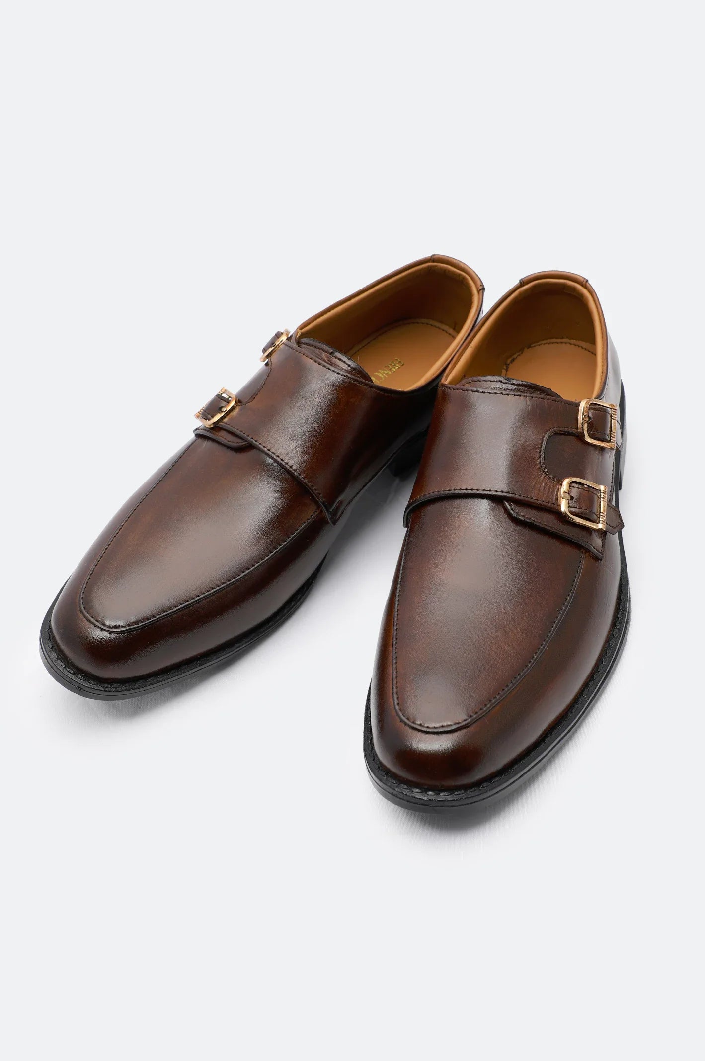 Brown Monk Formal Shoes From French Emporio By Diners